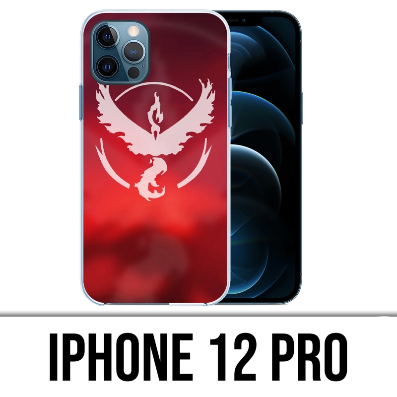 Coque iPhone 12 Pro - Pokémon Go Team Rouge Grunge