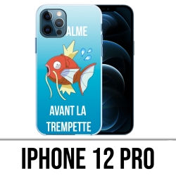 Coque iPhone 12 Pro - Pokémon Le Calme Avant La Trempette Magicarpe