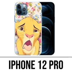Coque iPhone 12 Pro - Roi Lion Simba Grimace