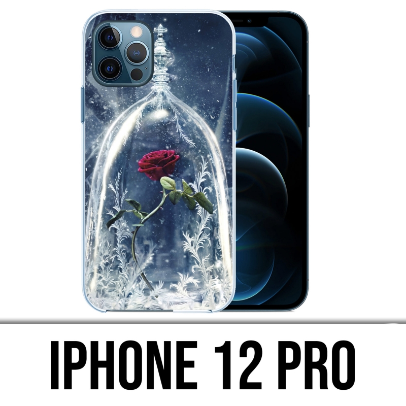 Custodia per iPhone 12 Pro - Rose Belle Et La Bete