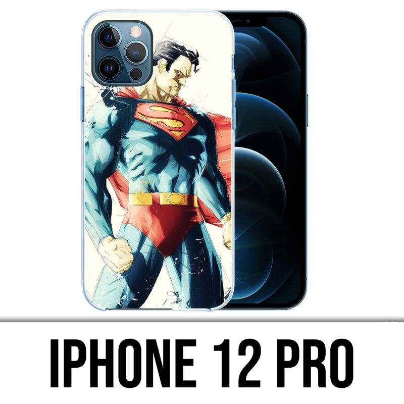 Coque iPhone 12 Pro - Superman Paintart