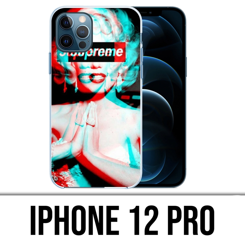 Coque iPhone 12 Pro - Supreme Marylin Monroe