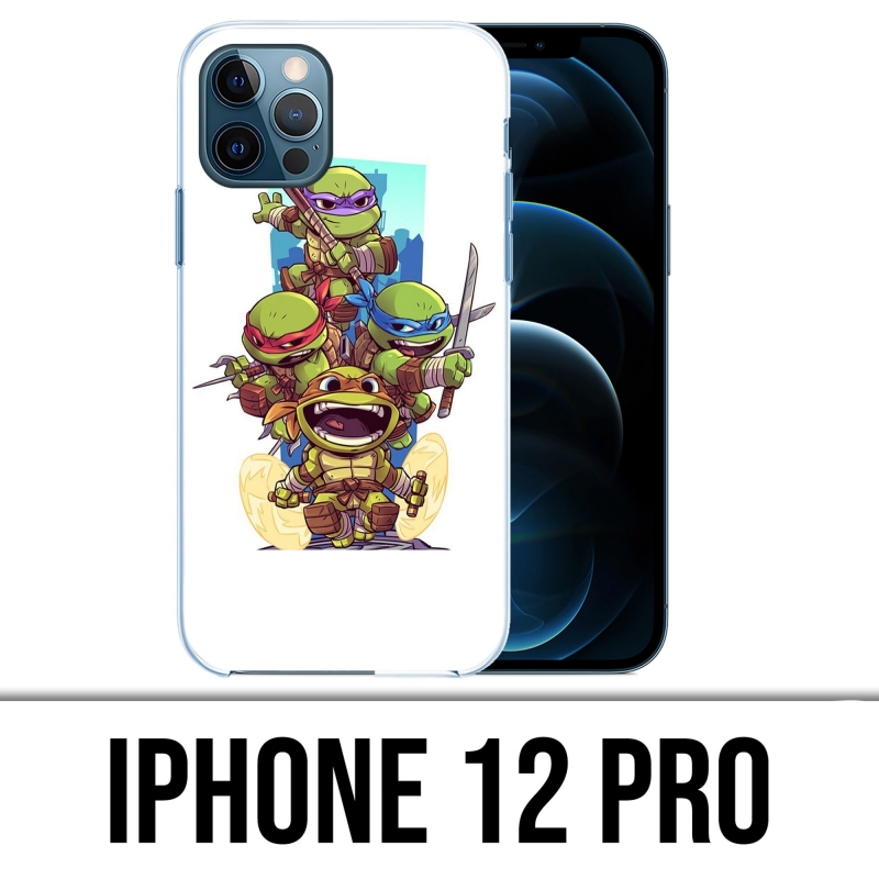 Coque iPhone 12 Pro - Tortues Ninja Cartoon