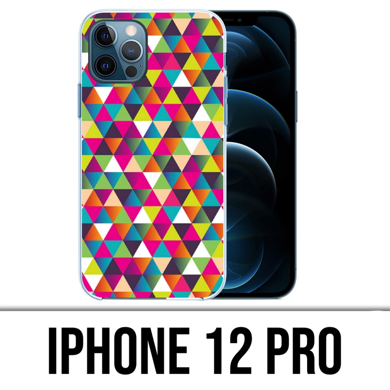 Funda para iPhone 12 Pro - Triángulo multicolor