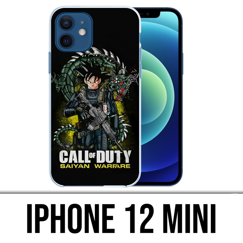 Custodia per iPhone 12 mini - Call Of Duty X Dragon Ball Saiyan Warfare