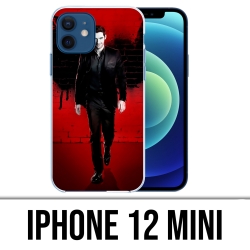 Coque iPhone 12 mini - Lucifer Ailes Mur