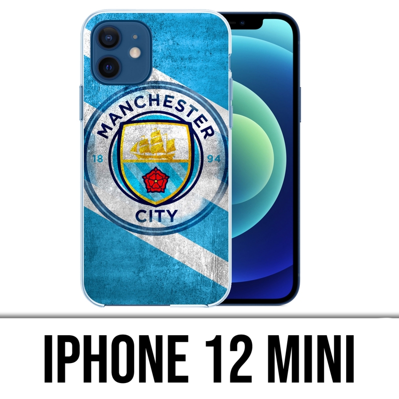 Coque iPhone 12 mini - Manchester Football Grunge