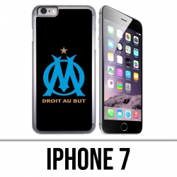 Coque iPhone 7 - Logo Om Marseille Noir