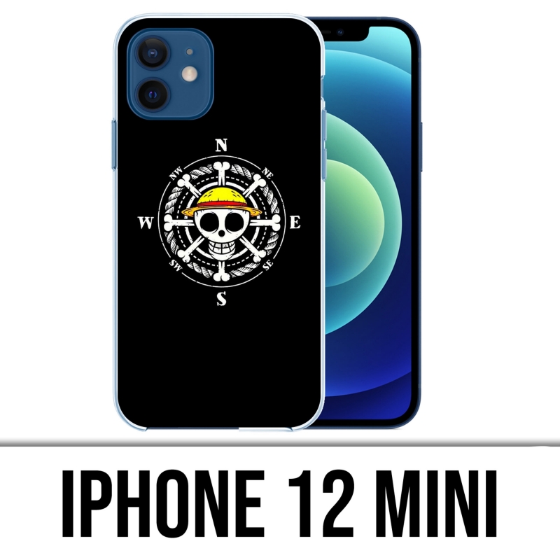 Funda para iPhone 12 mini - Brújula con logo de una pieza