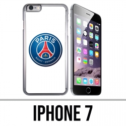 Custodia per iPhone 7 - Logo Psg sfondo bianco