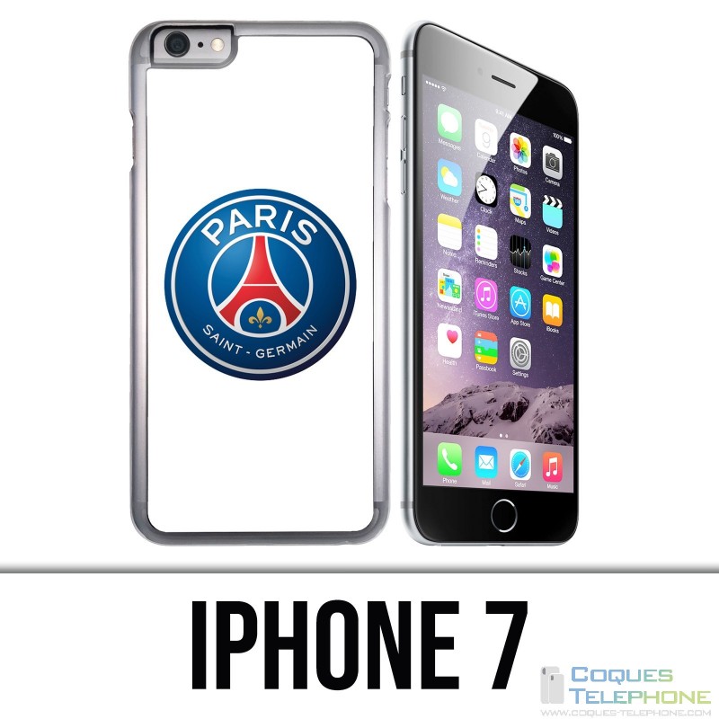 Funda iPhone 7 - Logo Psg Fondo blanco