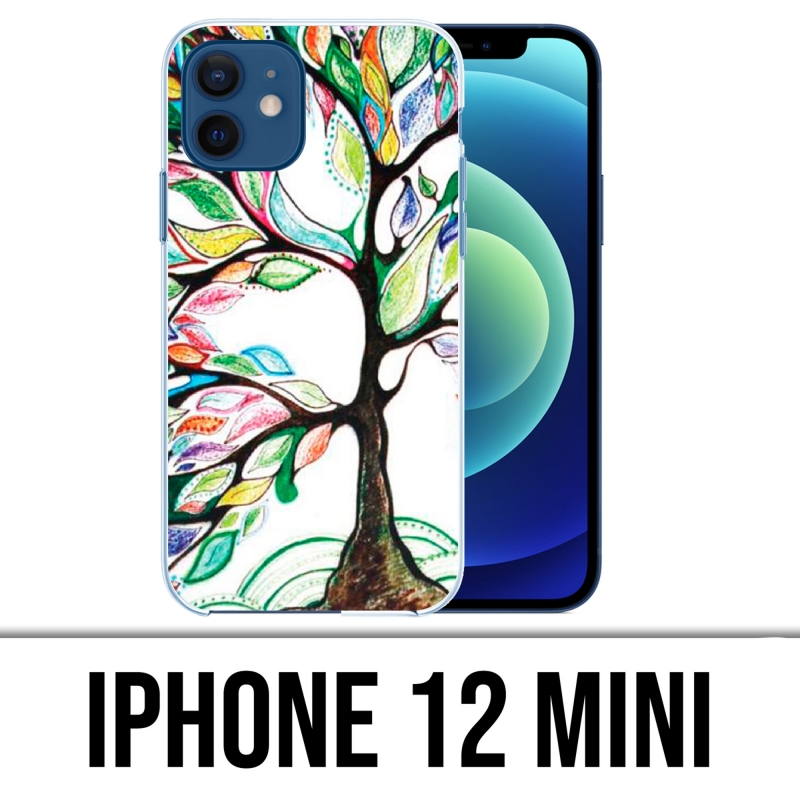 Custodia per iPhone 12 mini - Albero multicolore