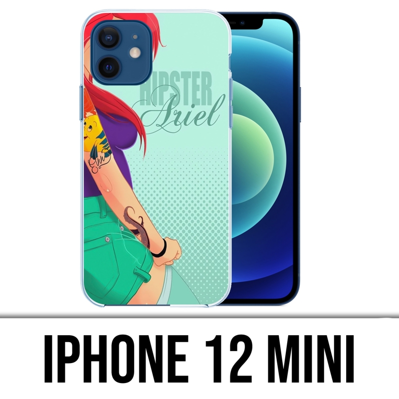 Coque iPhone 12 mini - Ariel Sirène Hipster