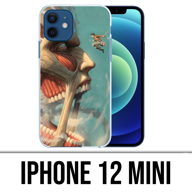 Custodia per iPhone 12 mini - Attack-On-Titan-Art