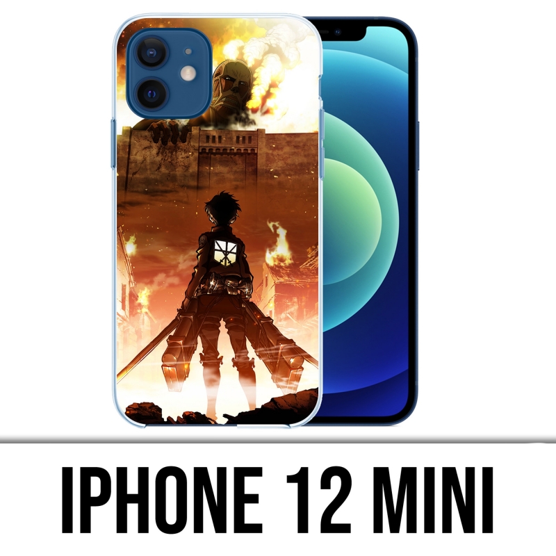 Custodia per iPhone 12 mini - Attak-On-Titan-Poster