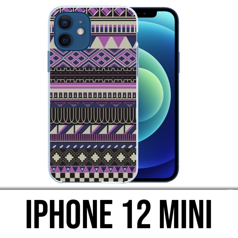 Funda para iPhone 12 mini - Violet Aztec