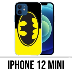 Funda para iPhone 12 mini - Batman Logo Classic Amarillo Negro
