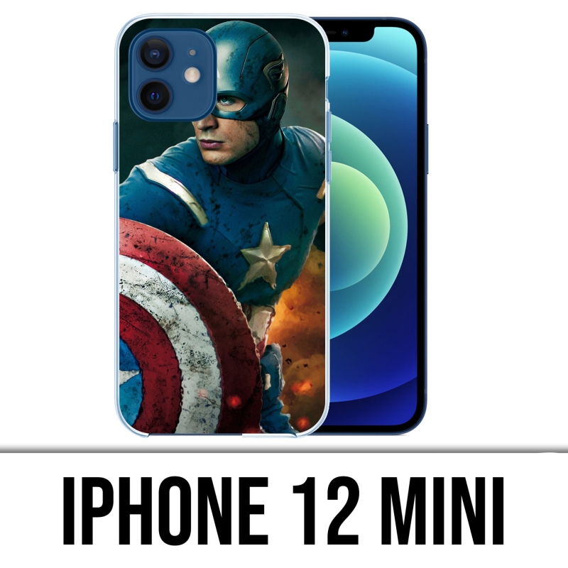 Funda para iPhone 12 mini - Capitán América Comics Avengers