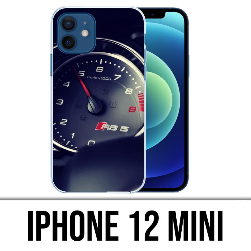 Coque iPhone 12 mini - Compteur Audi Rs5