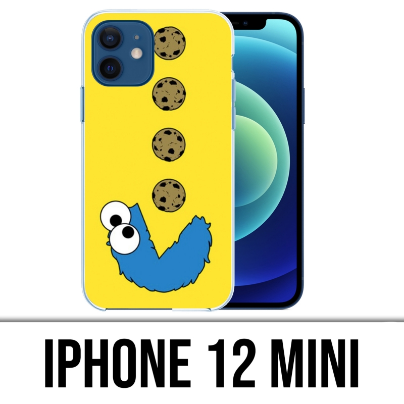 Custodia per iPhone 12 mini - Cookie Monster Pacman