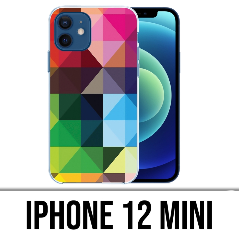 Coque iPhone 12 mini - Cubes-Multicolores