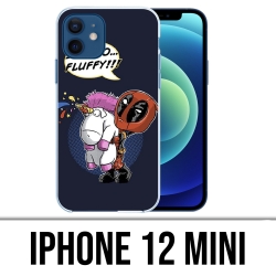 Coque iPhone 12 mini - Deadpool Fluffy Licorne