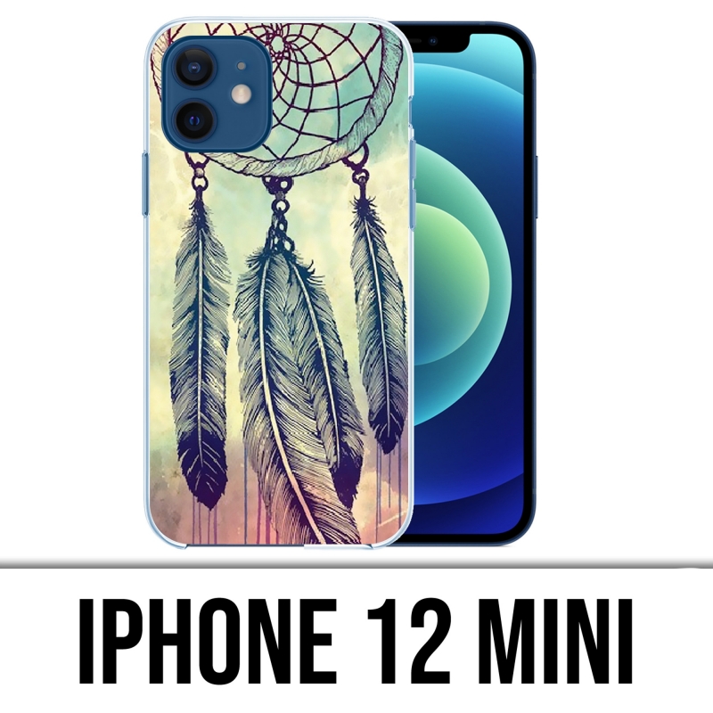 Coque iPhone 12 mini - Dreamcatcher Plumes