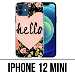 Funda para iPhone 12 mini - Hello Pink Heart