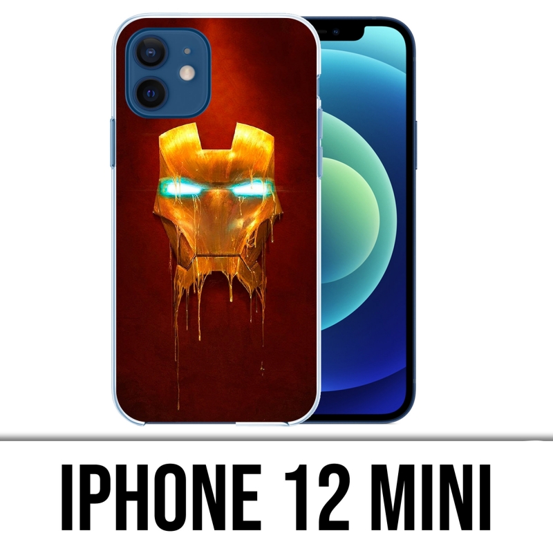 Coque iPhone 12 mini - Iron Man Gold