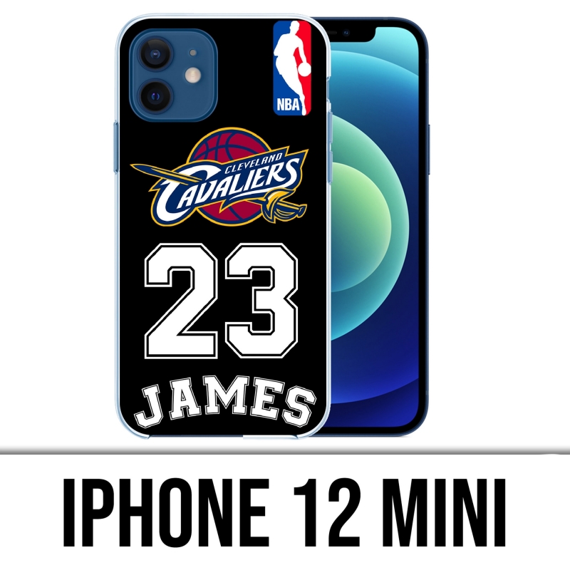 Coque iPhone 12 mini - Lebron James Noir