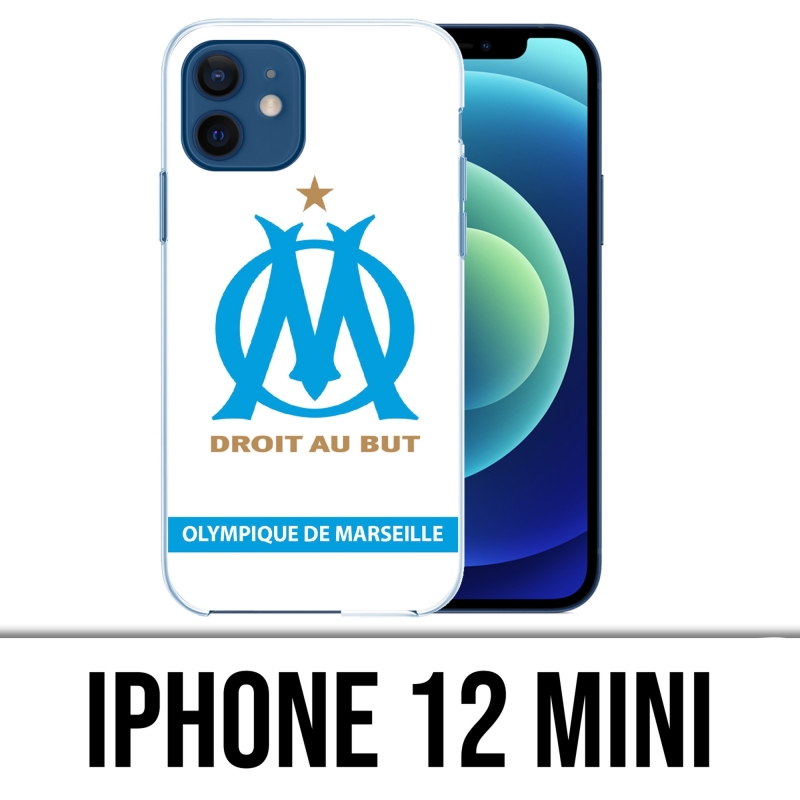 Funda para iPhone 12 mini - Om Marseille Logo White