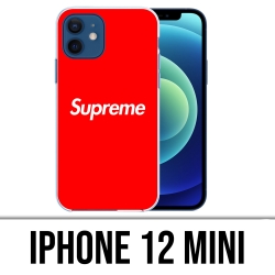 Coque iPhone 12 mini - Logo Supreme