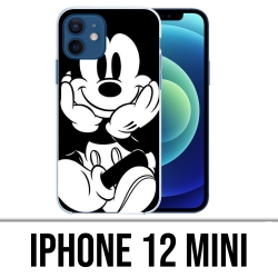 Funda para iPhone 12 mini - Mickey blanco y negro