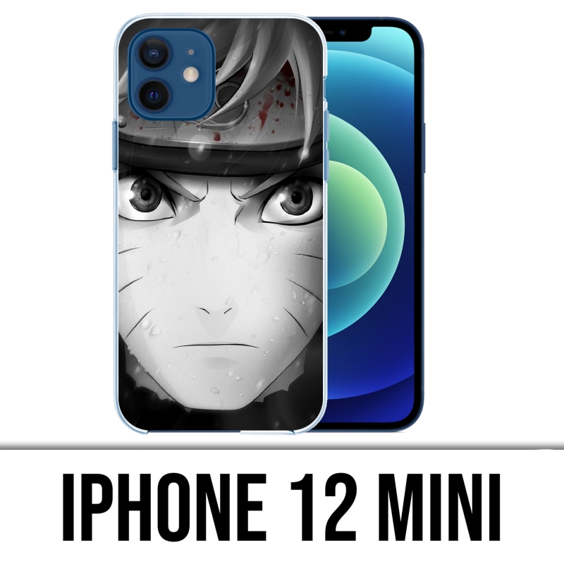 IPhone 12 Mini-Case - Naruto schwarz und weiß