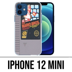 Custodia per iPhone 12 mini - cartuccia Nintendo Nes Mario Bros