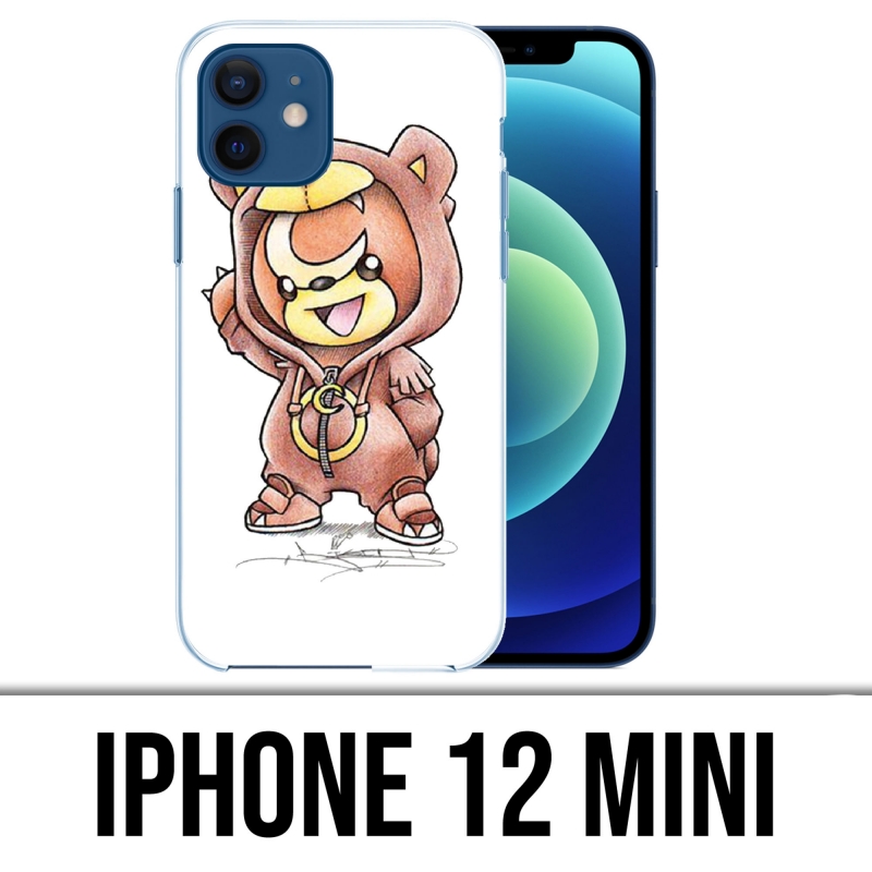 Coque iPhone 12 mini - Pokemon Bébé Teddiursa