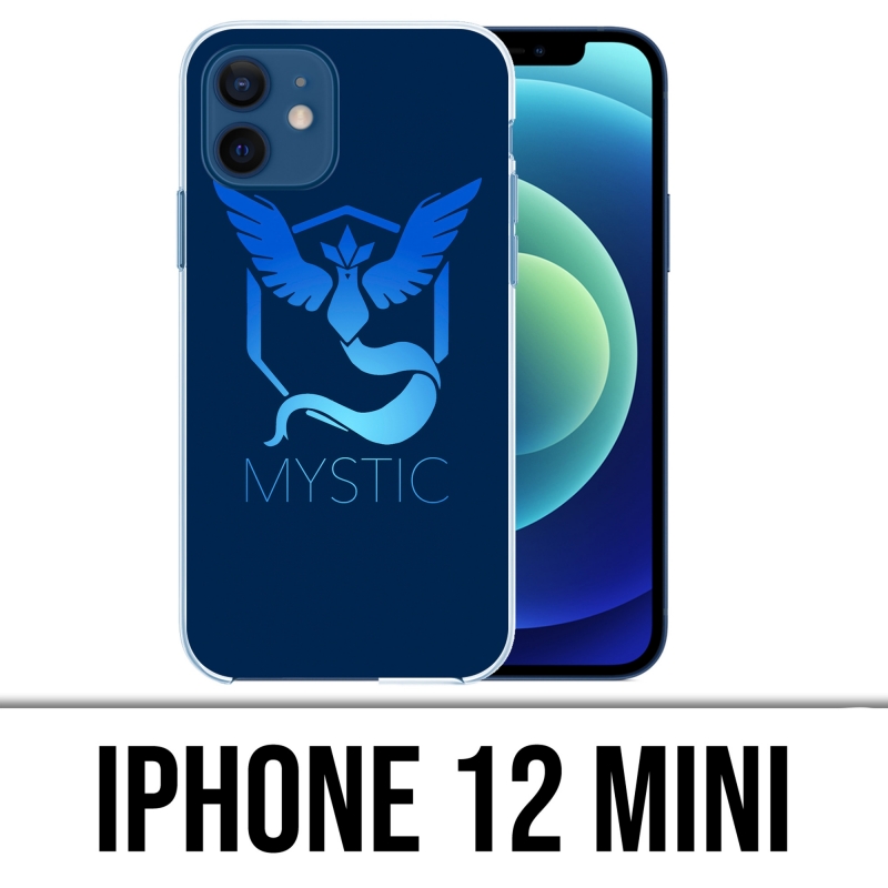 Coque iPhone 12 mini - Pokémon Go Team Msytic Bleu