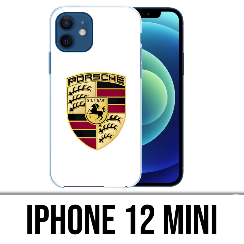 iPhone 12 Mini Case - Porsche Logo Weiß