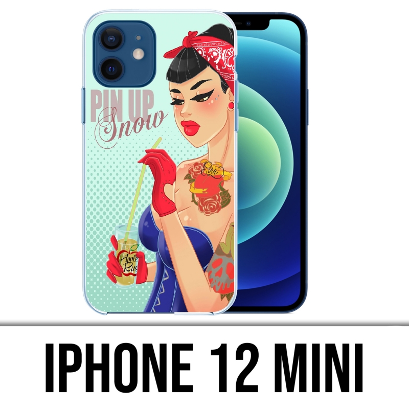 Coque iPhone 12 mini - Princesse Disney Blanche Neige Pinup