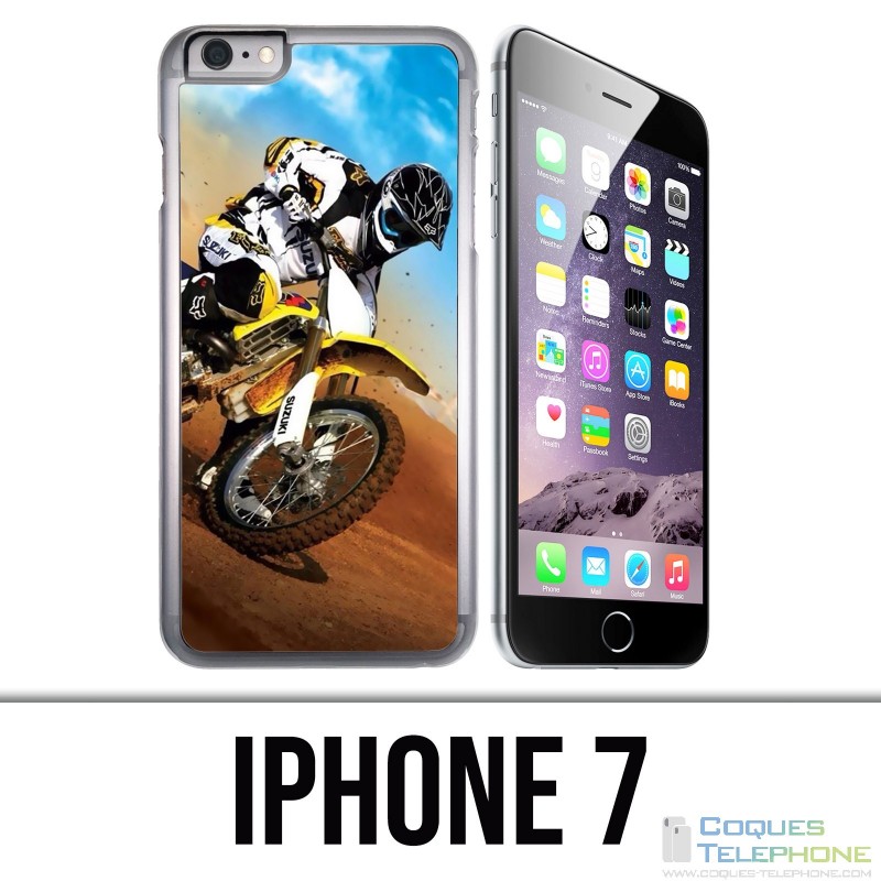 Coque iPhone 7 - Motocross Sable