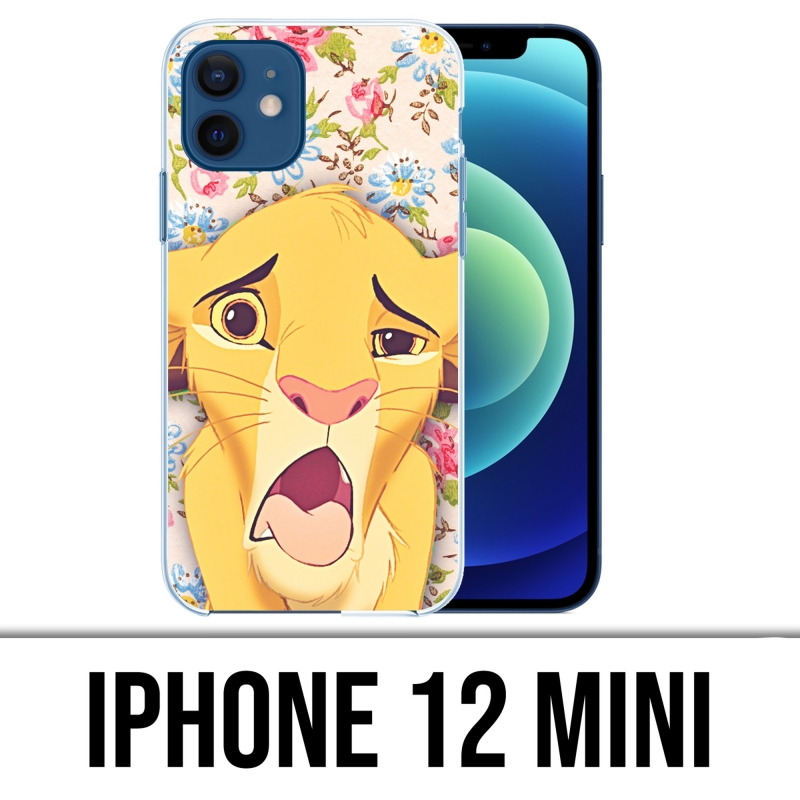 Coque iPhone 12 mini - Roi Lion Simba Grimace