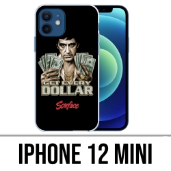 Coque iPhone 12 mini - Scarface Get Dollars