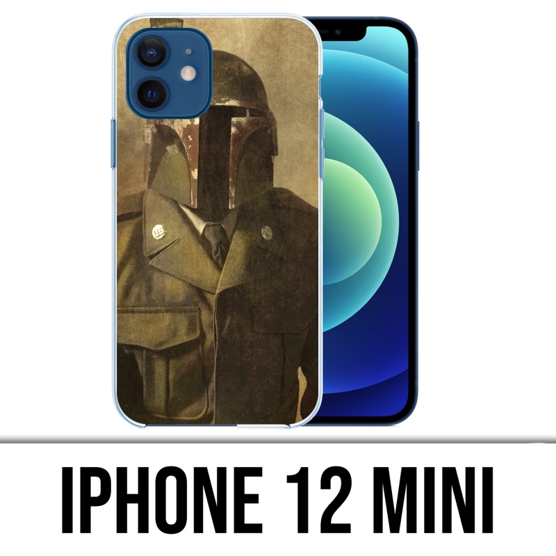 Coque iPhone 12 mini - Star Wars Vintage Boba Fett