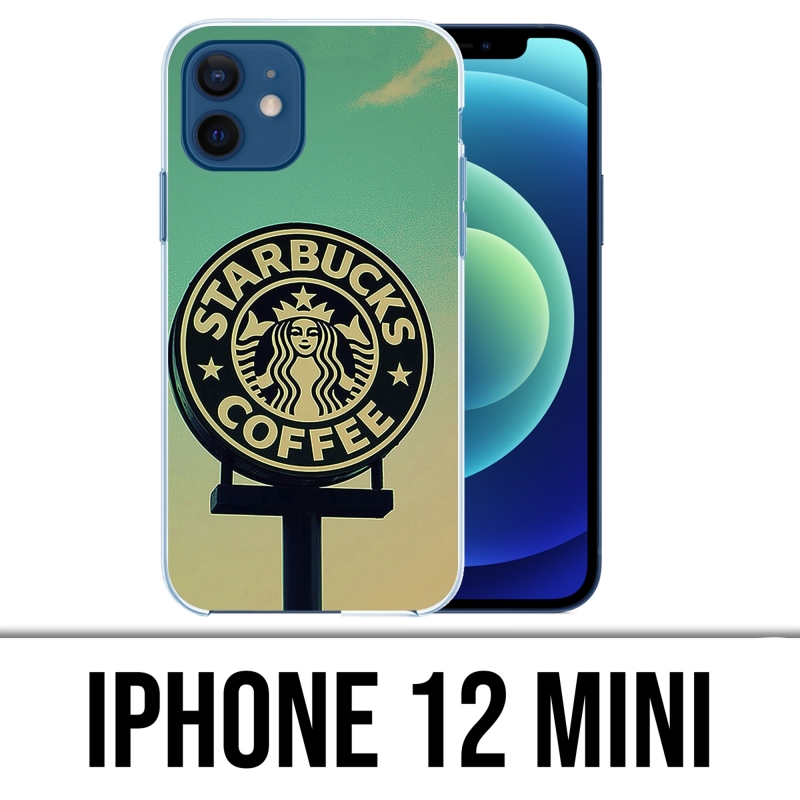 Custodia per iPhone 12 mini - Starbucks vintage