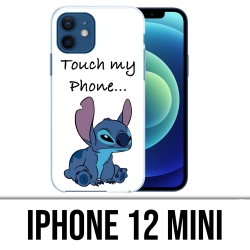 Coque iPhone 12 mini - Stitch Touch My Phone 2