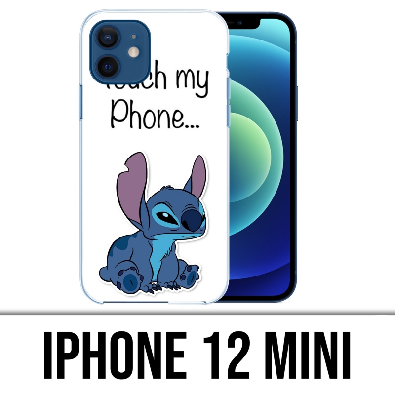 Coque iPhone 12 mini - Stitch Touch My Phone