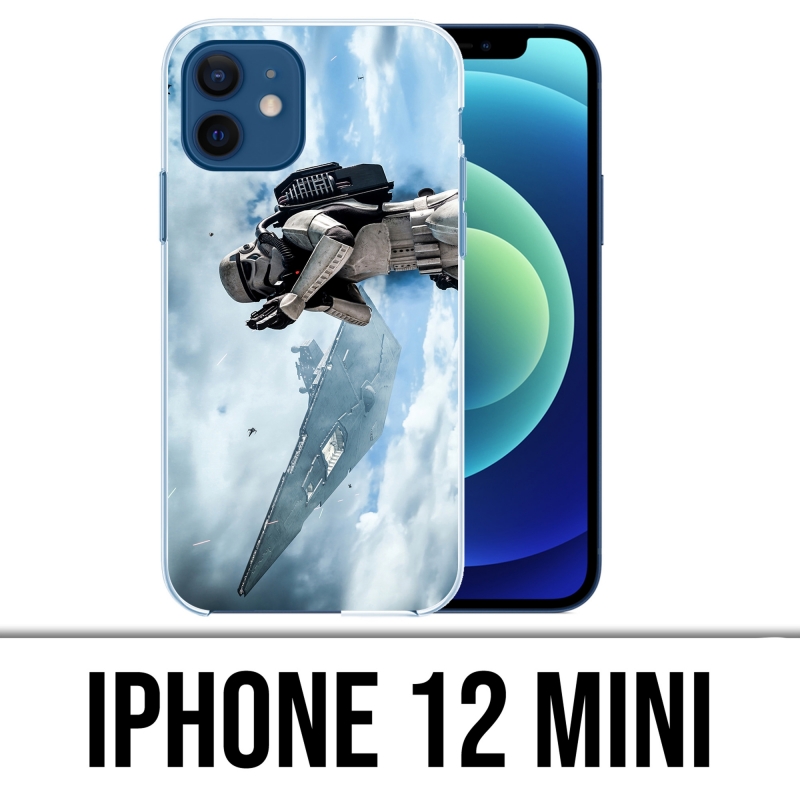 Coque iPhone 12 mini - Stormtrooper Ciel