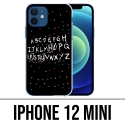 Coque iPhone 12 mini - Stranger Things Alphabet