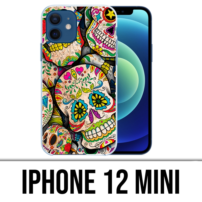 Coque iPhone 12 mini - Sugar Skull