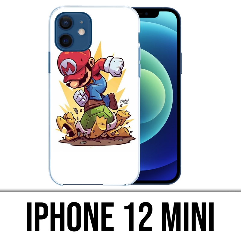 Coque iPhone 12 mini - Super Mario Tortue Cartoon